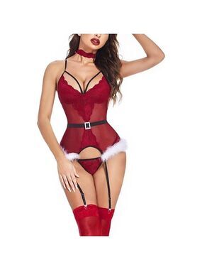 🥵🥵hot Christmas Queen Lingerie Sexy Santa Set Babydoll Chemise Sleepwear NWT